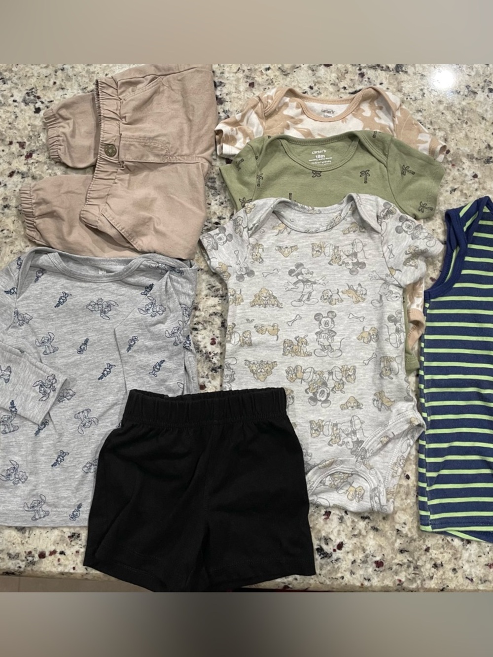 Disney Baby plus others 7 PCS baby boy outfits preowned Size 18 Months